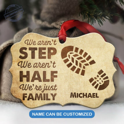 Family Gift We Are Just Father Personalized - Horizontal Ornament - Owl Ohh - Owl Ohh