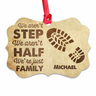 Family Father Gift We Are Just Family - Horizontal Ornament - Owl Ohh - Owl Ohh