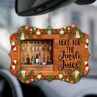 Christmas Gift Here For The Jingle Juice - Horizontal Ornament - Owl Ohh - Owl Ohh