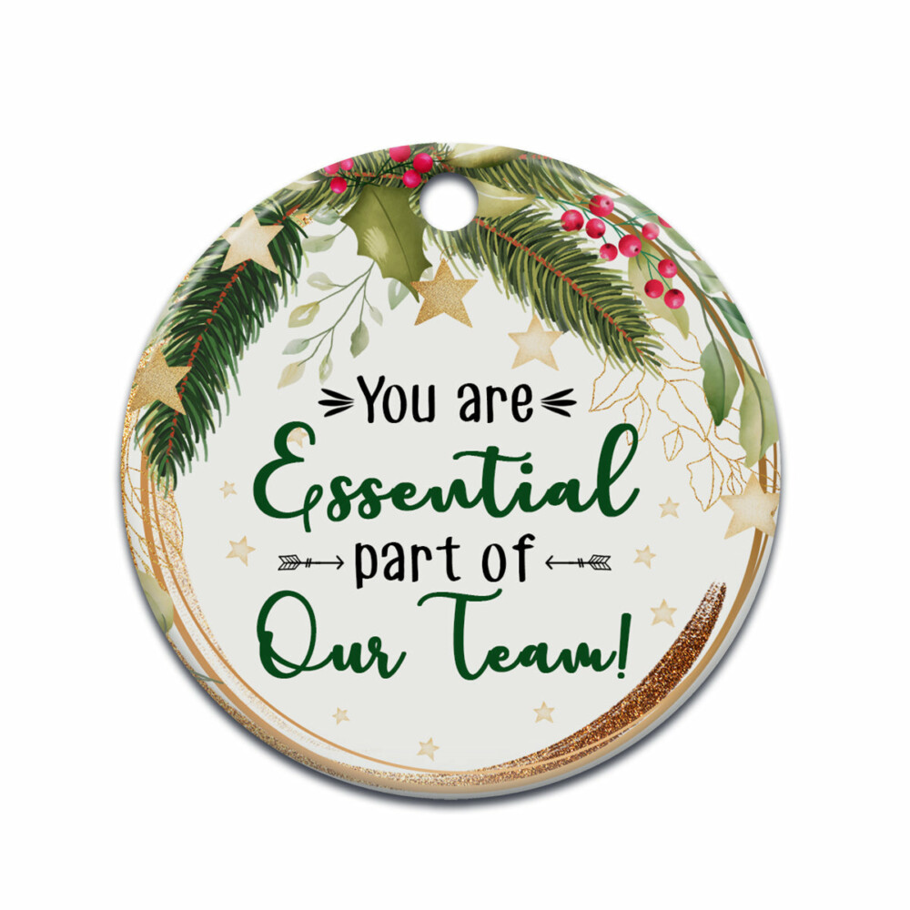 Christmas Gift You Are Essential Part Of Our Team - Circle Ornament - Owl Ohh - Owl Ohh