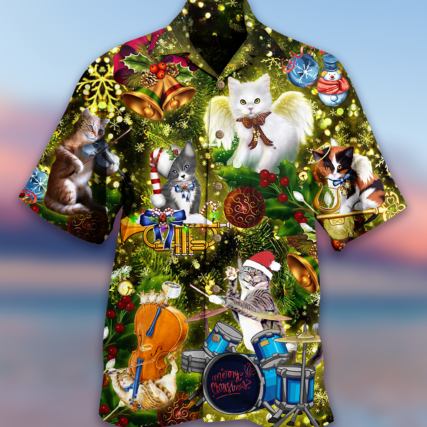 Cat Christmas Angel - Hawaiian Shirt - Owl Ohh - Owl Ohh