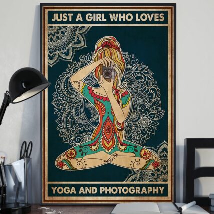 Yoga Life Peace Just A Girl Who Loves Yoga And Photography - Vertical Poster - Owl Ohh - Owl Ohh