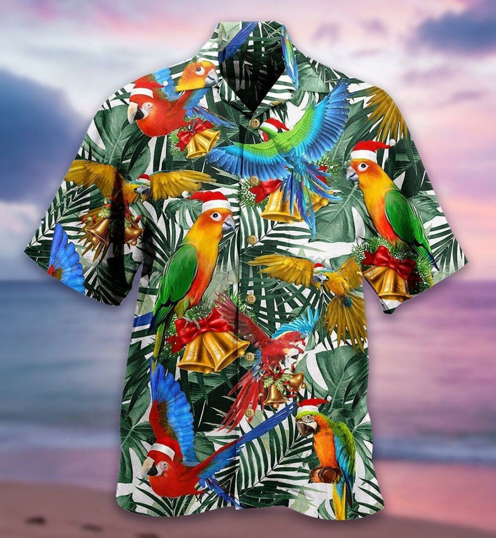 Parrot Love Xmas - Hawaiian Shirt - Owl Ohh - Owl Ohh