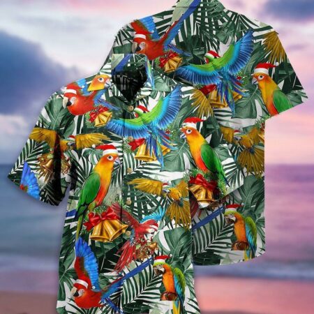 Parrot Love Xmas - Hawaiian Shirt - Owl Ohh - Owl Ohh
