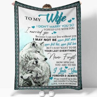 Wolf To My Wife Husband And Wife - Flannel Blanket - Owl Ohh - Owl Ohh