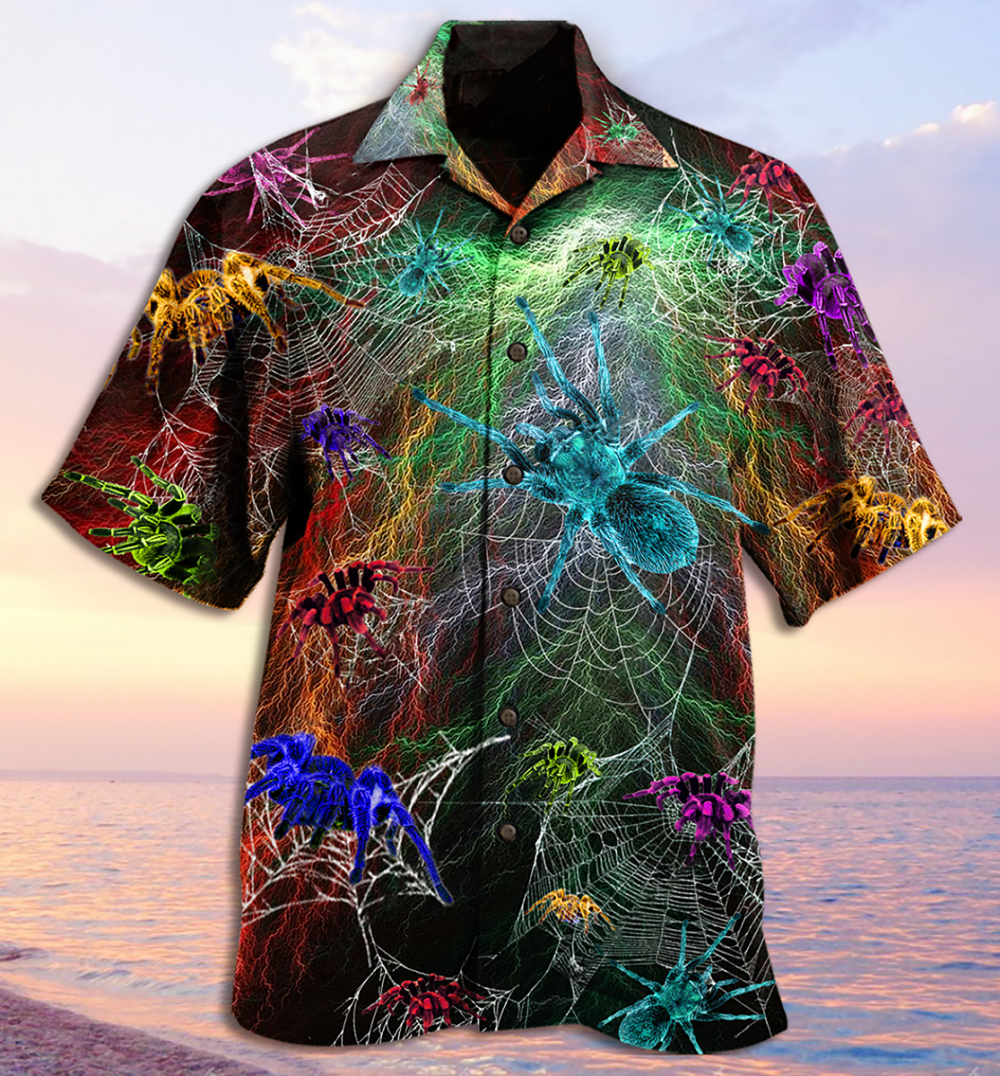 Spider Color Love Animals - Hawaiian Shirt - Owl Ohh - Owl Ohh