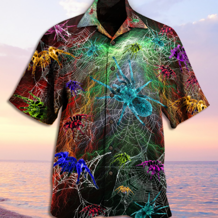 Spider Color Love Animals - Hawaiian Shirt - Owl Ohh - Owl Ohh
