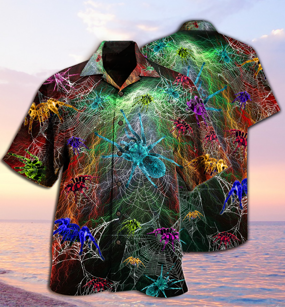 Spider Color Love Animals - Hawaiian Shirt - Owl Ohh - Owl Ohh