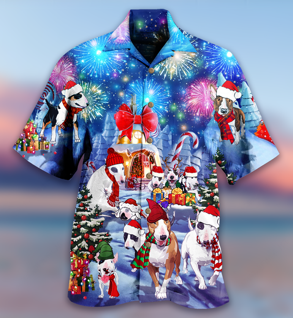 Bully Dog Merry Christmas - Hawaiian Shirt - Owl Ohh - Owl Ohh