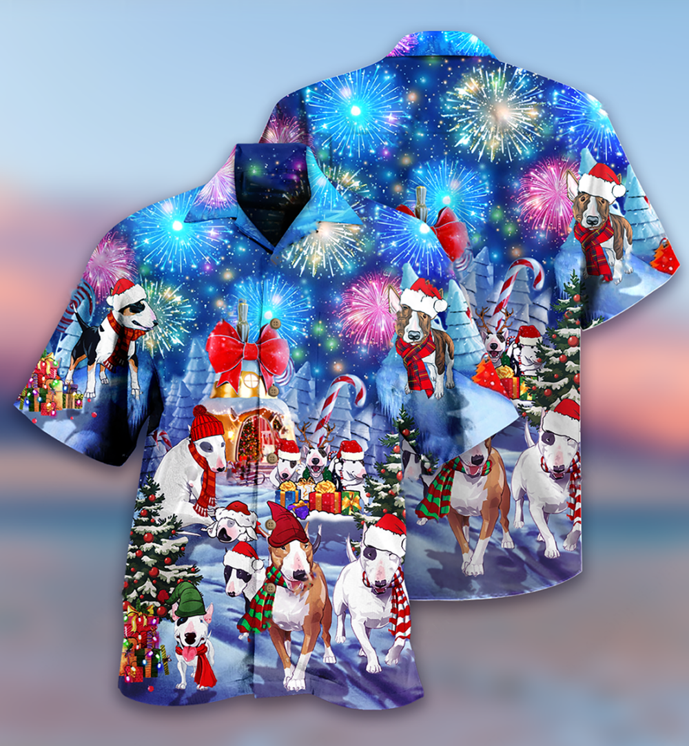 Bully Dog Merry Christmas - Hawaiian Shirt - Owl Ohh - Owl Ohh