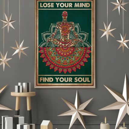 Yoga Lose Your Mind Find Your Soul - Vertical Poster - Owl Ohh - Owl Ohh