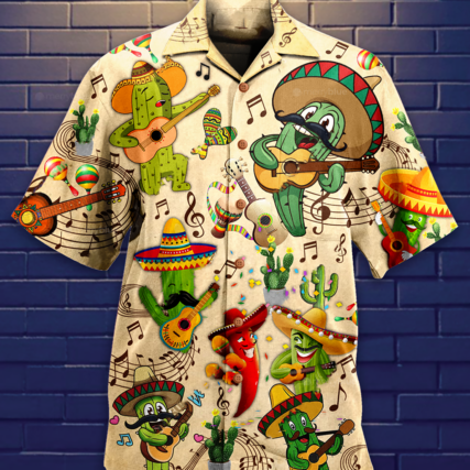 Cactus Love Music Very Much - Hawaiian Shirt - Owl Ohh - Owl Ohh