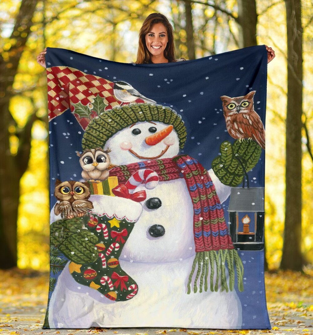Owl Christmas Is Coming Owl - Flannel Blanket - Owl Ohh - Owl Ohh