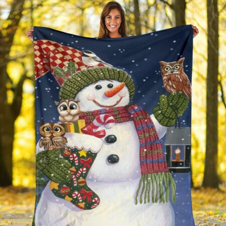Owl Christmas Is Coming Owl - Flannel Blanket - Owl Ohh - Owl Ohh