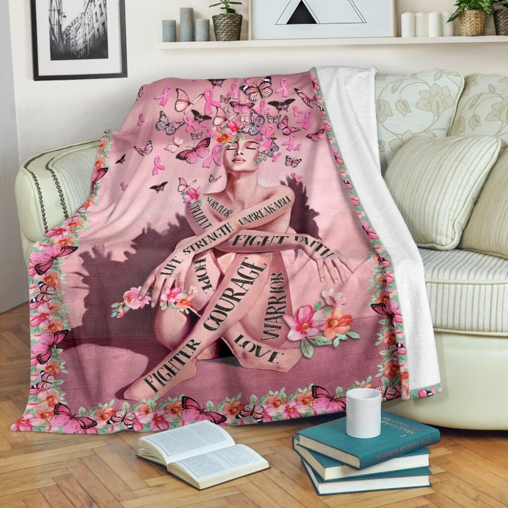 Breast Cancer Survivor Breast Cancer Awareness - Flannel Blanket - Owl Ohh - Owl Ohh