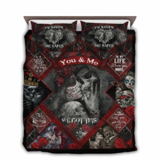 Skull Couple You And Me We Got This - Quilt Set - Owl Ohh - Owl Ohh