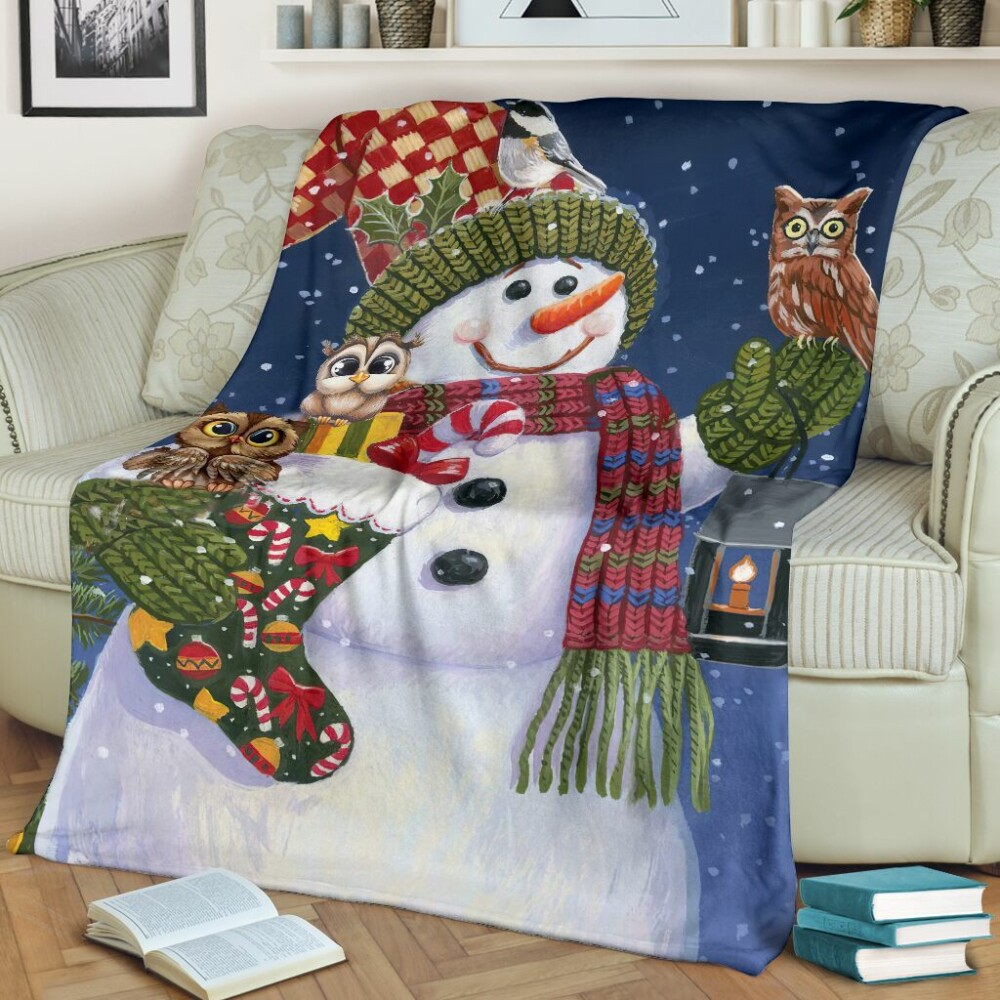 Owl Christmas Is Coming Owl - Flannel Blanket - Owl Ohh - Owl Ohh