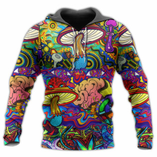 Hippie Mushroom Colorful Lover - Hoodie - Owl Ohh - Owl Ohh