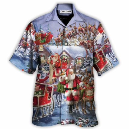 Christmas Santa Claus Comes Tonight - Hawaiian Shirt - Owl Ohh for men and women, kids - Owl Ohh