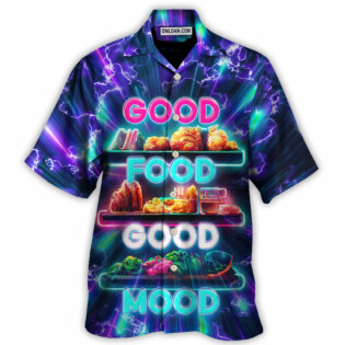Food - Good Food Is Good Mood - Hawaiian Shirt - Owl Ohh for men and women, kids - Owl Ohh
