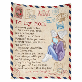 Mom Letter To My Mom I Love You - Flannel Blanket - Letter To My Mom Letter We Love You, Birthday Mom - Owl Ohh - Owl Ohh