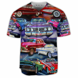 Car Colorful Love Car Style - Baseball Jersey - Owl Ohh - Owl Ohh