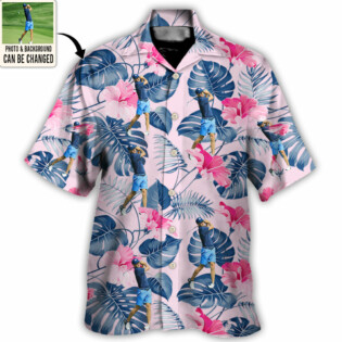 Golf You Want Tropical Style Custom Photo - Hawaiian Shirt - Personalized Photo Gifts - Owl Ohh