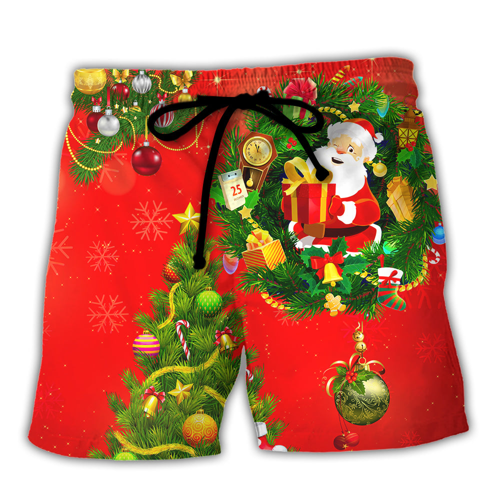 Christmas Tree Red Style - Beach Short - Owl Ohh - Owl Ohh