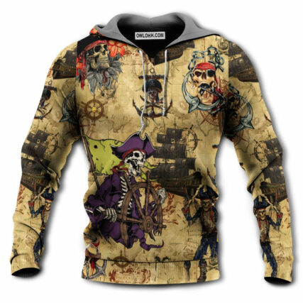 Skull Pirate So Scary - Hoodie - Owl Ohh - Owl Ohh