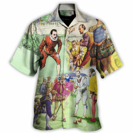Lawn Bowling History Of Lawn Bowling Amazing - Hawaiian Shirt - Owl Ohh for men and women, kids - Owl Ohh