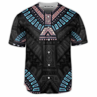 Native American Art Style - Baseball Jersey - Owl Ohh - Owl Ohh