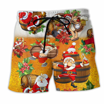 Christmas Dear Santa Heres Your Beer - Beach Short - Owl Ohh - Owl Ohh