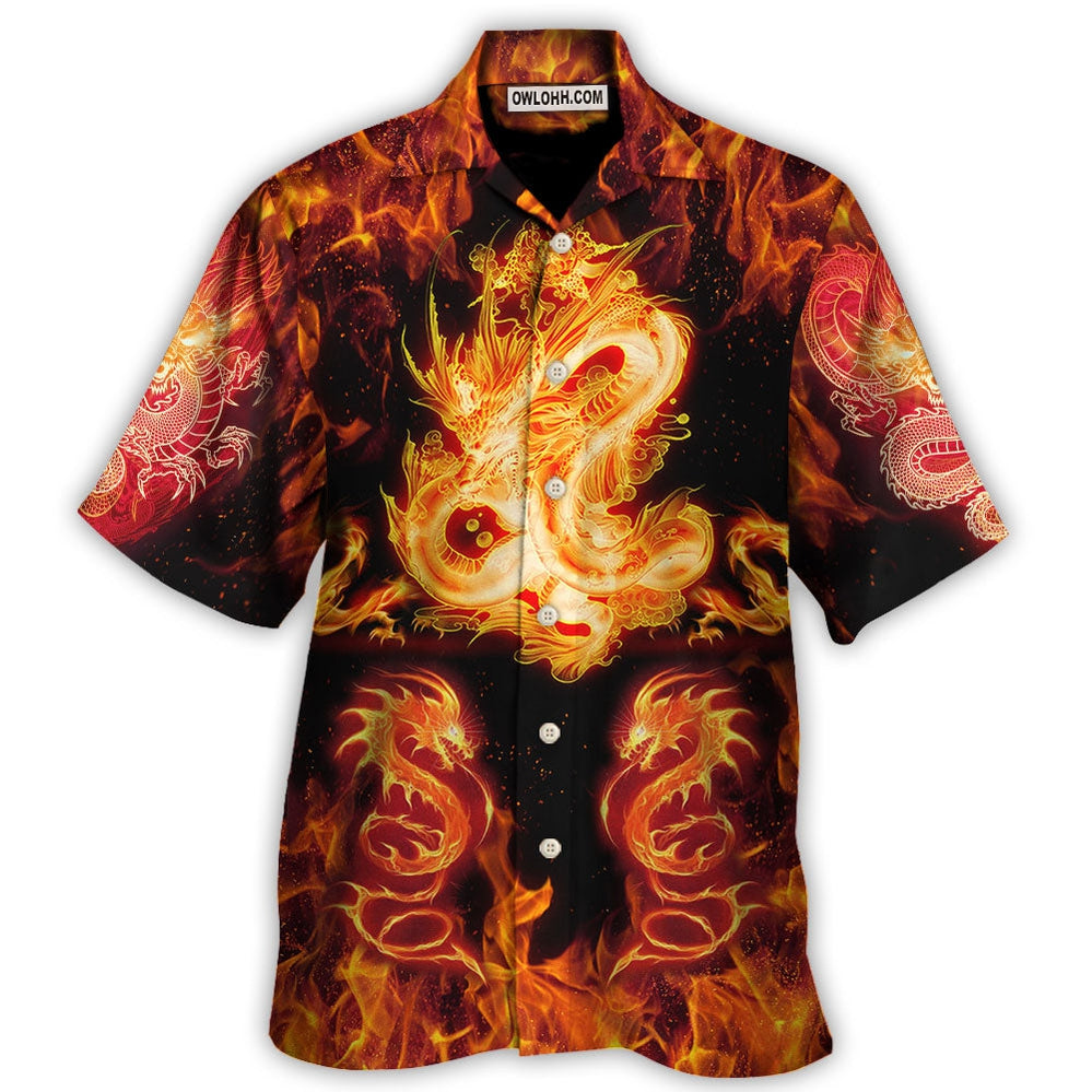 Dragon And Fireball Madness - Hawaiian Shirt - Owl Ohh - Owl Ohh