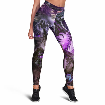 Skull Dragon Love Life Purple - Legging - Owl Ohh - Owl Ohh