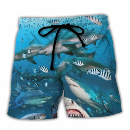 Shark That Hunt in Packs - Beach Short - Owl Ohh - Owl Ohh