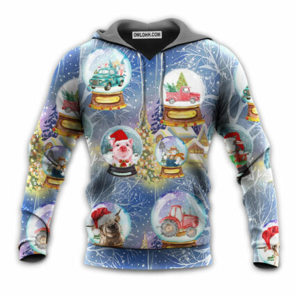 Christmas Farmer Xmas Funny Global - Hoodie - Owl Ohh - Owl Ohh