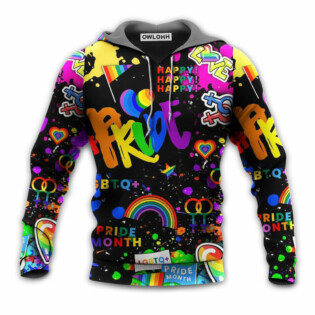 LGBT Pride Mix Color - Hoodie - Owl Ohh - Owl Ohh
