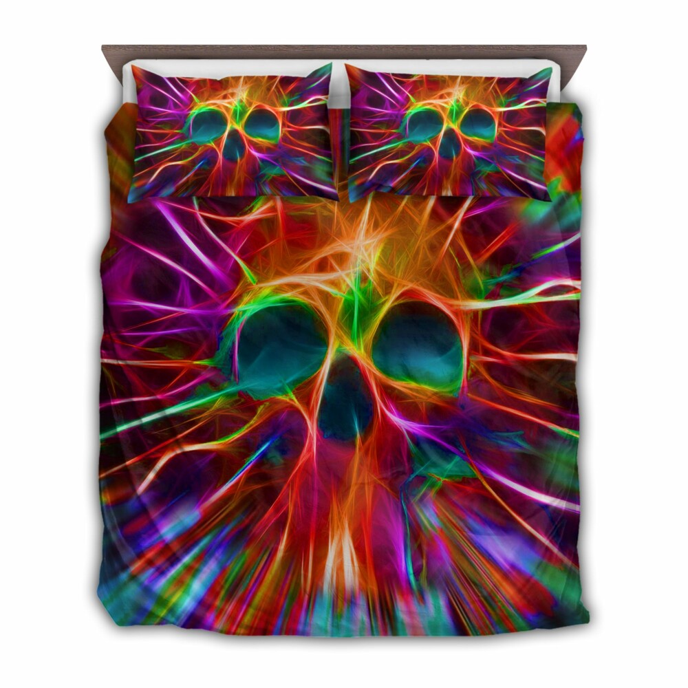 Skull Rainbow Color Love Cool Style - Bedding Cover - Owl Ohh - Owl Ohh