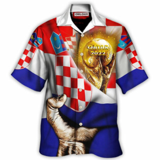 World Cup Qatar 2022 Croatia Will Be The Champion Flag Vintage - Hawaiian Shirt - Owl Ohh - Owl Ohh