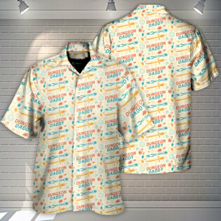 DnD Dungeon Daddy Pattern - Hawaiian Shirt - Owl Ohh-Owl Ohh