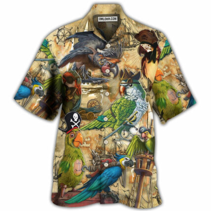Parrot Pirates Life Vintage - Hawaiian Shirt - Owl Ohh - Owl Ohh