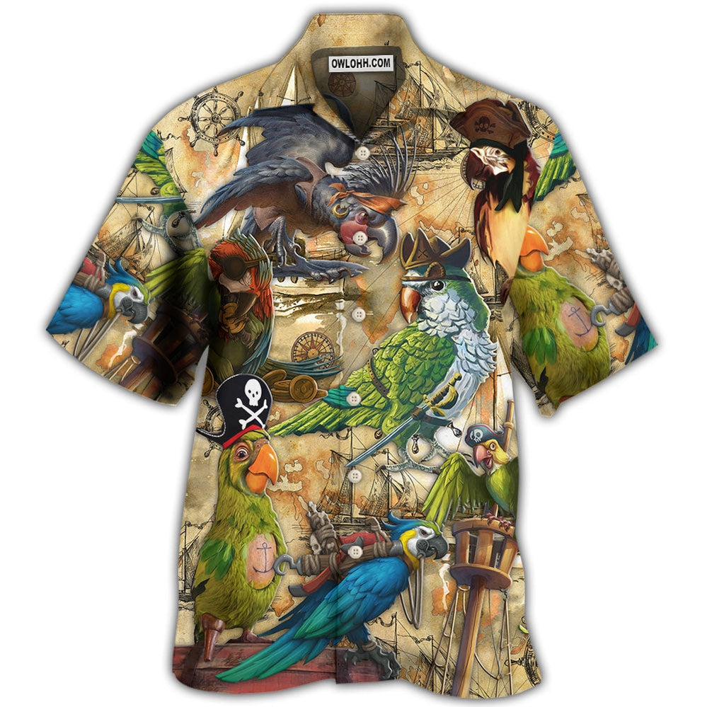 Parrot Pirates Life Vintage - Hawaiian Shirt - Owl Ohh - Owl Ohh