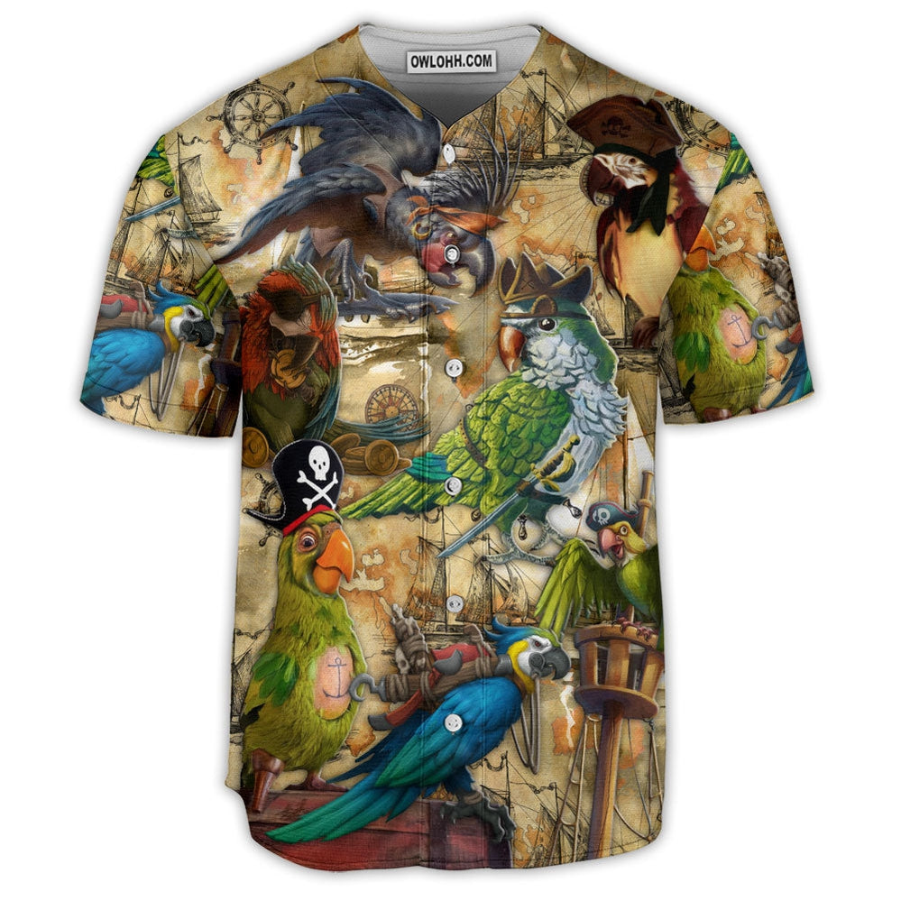 Pirate Parrot Life Vintage - Baseball Jersey - Owl Ohh