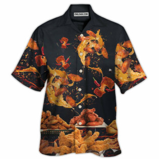 Food Chicken Wing Fast Food Delicious - Hawaiian Shirt - Owl Ohh - Owl Ohh
