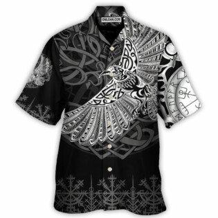 Viking Raven Valhalla Norse - Hawaiian Shirt - Owl Ohh - Owl Ohh