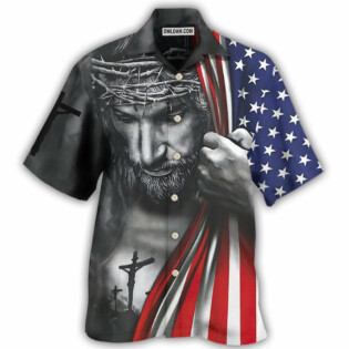 Jesus America One Nation Under God - Hawaiian Shirt - Owl Ohh - Owl Ohh