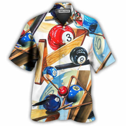 Billiard Pool Playing Games - Hawaiian Shirt - Owl Ohh - Owl Ohh