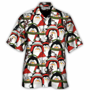 Christmas Penguin Cute Christmas Holiday - Hawaiian Shirt - Owl Ohh - Owl Ohh