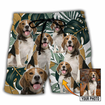 Dog Summer Aloha Custom Photo - Beach Short - Owl Ohh - Owl Ohh