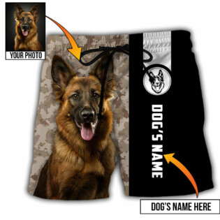 German Shepherd My Lovely Dog Custom Photo Personalized - Beach Short - Owl Ohh - Owl Ohh